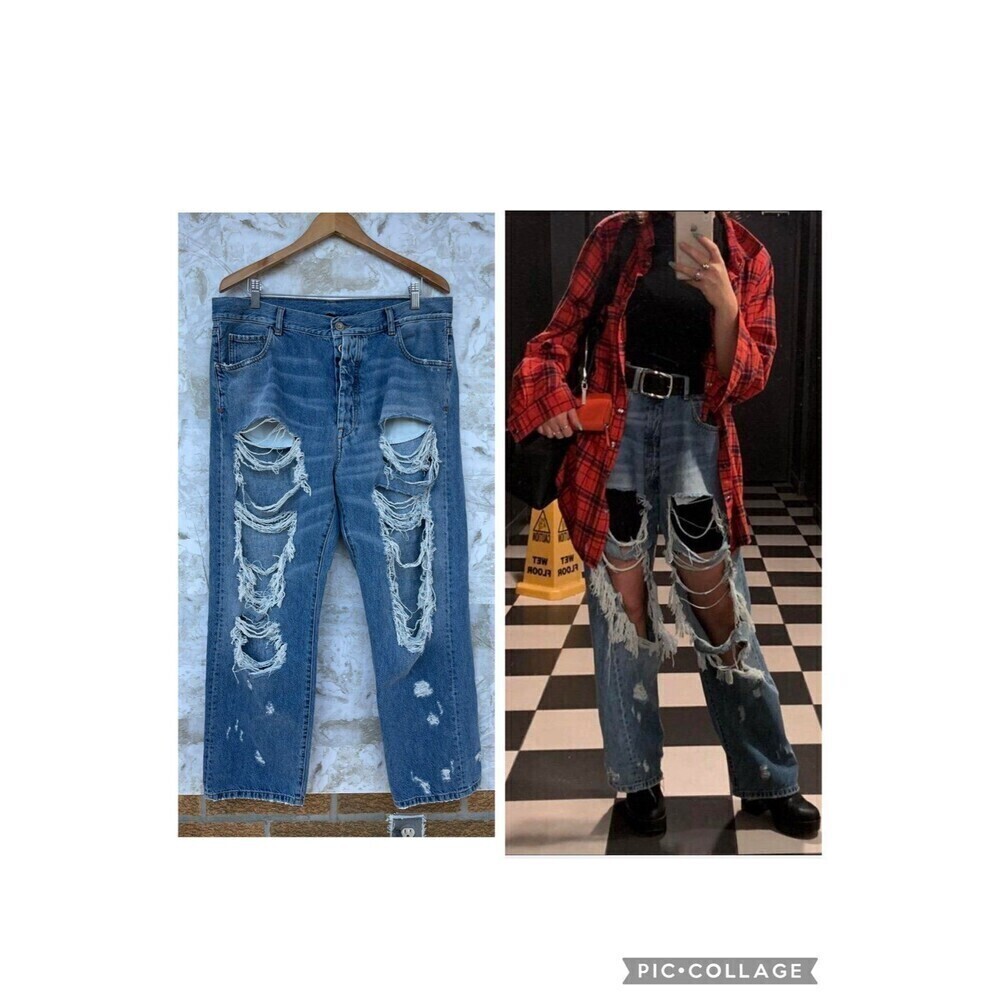 Ben Taverniti Unravel Project Destroyed Jeans Size 29 - Gem